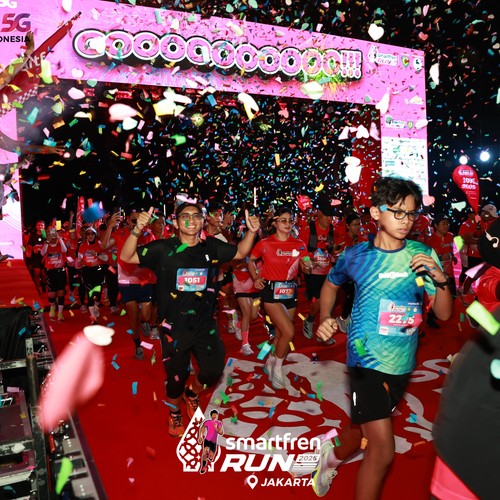 Race photo from SMARTFREN RUN 2026