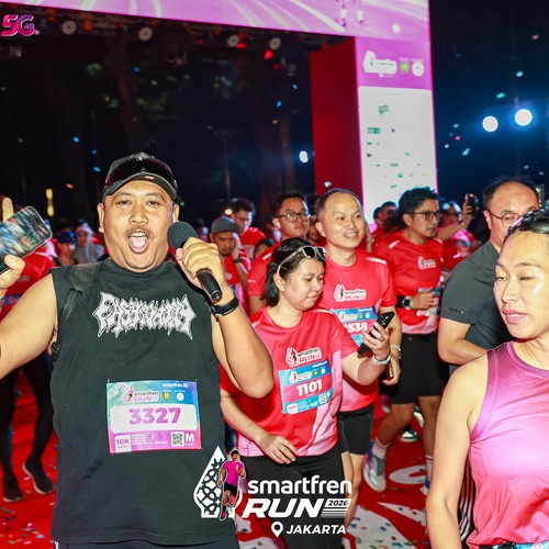 Race photo from SMARTFREN RUN 2026