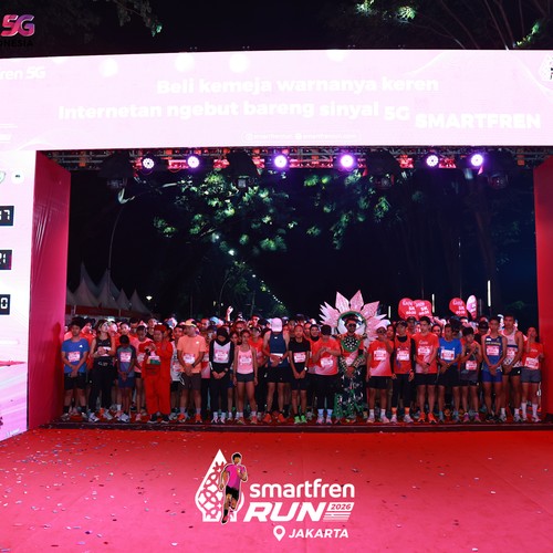 Race photo from SMARTFREN RUN 2026