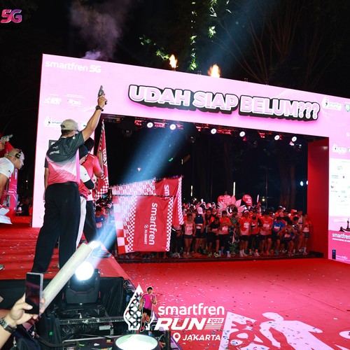 Race photo from SMARTFREN RUN 2026