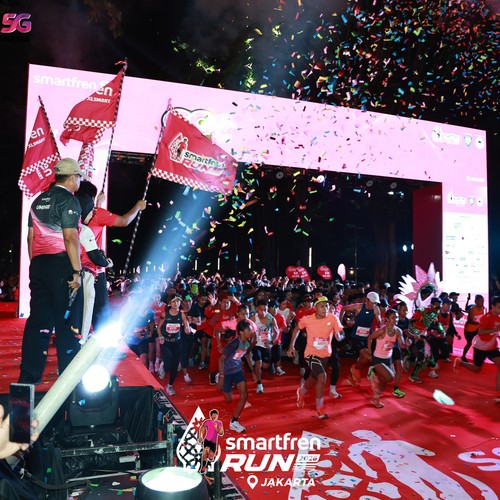 Race photo from SMARTFREN RUN 2026