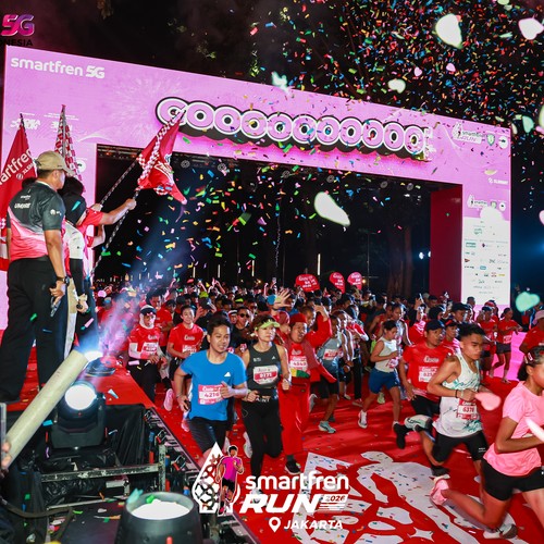 Race photo from SMARTFREN RUN 2026
