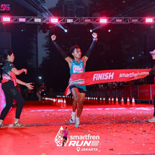 Race photo from SMARTFREN RUN 2026