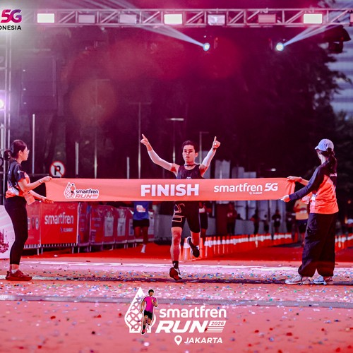 Race photo from SMARTFREN RUN 2026