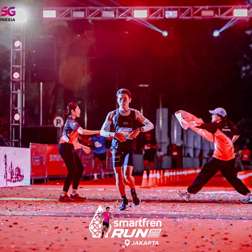 Race photo from SMARTFREN RUN 2026