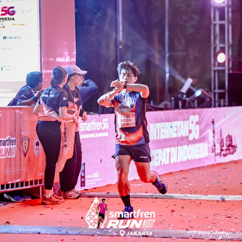 Race photo from SMARTFREN RUN 2026