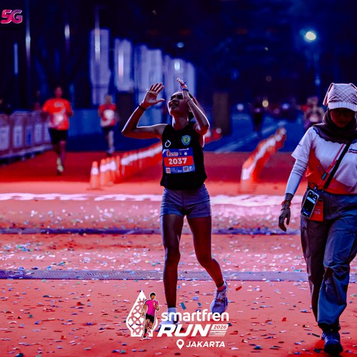 Race photo from SMARTFREN RUN 2026