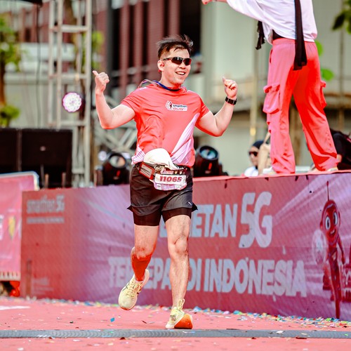 Race photo from SMARTFREN RUN 2026
