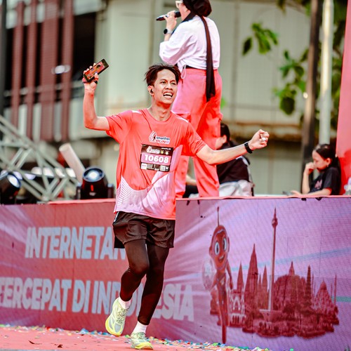 Race photo from SMARTFREN RUN 2026