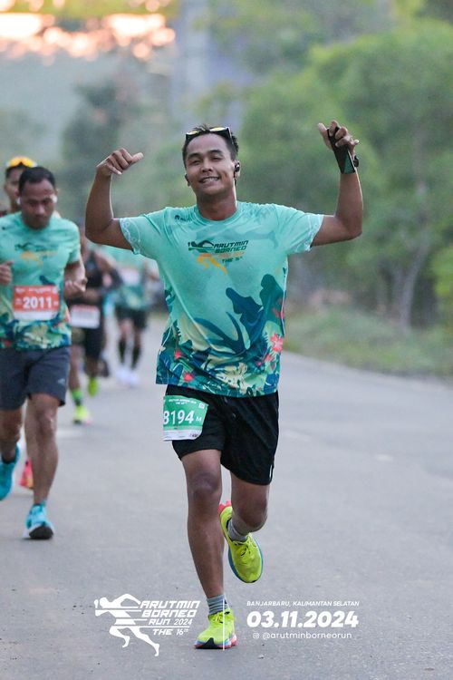 Race photo from Arutmin Borneo Run 2024