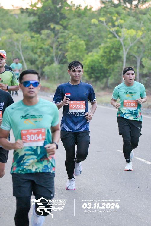 Race photo from Arutmin Borneo Run 2024