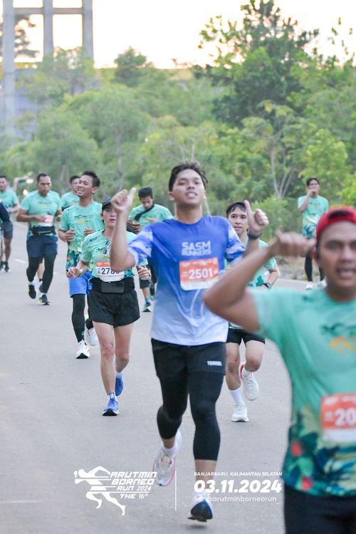 Race photo from Arutmin Borneo Run 2024