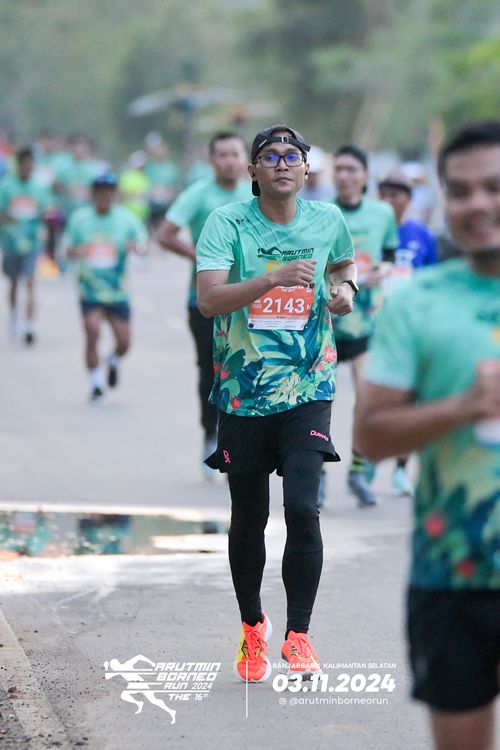 Race photo from Arutmin Borneo Run 2024