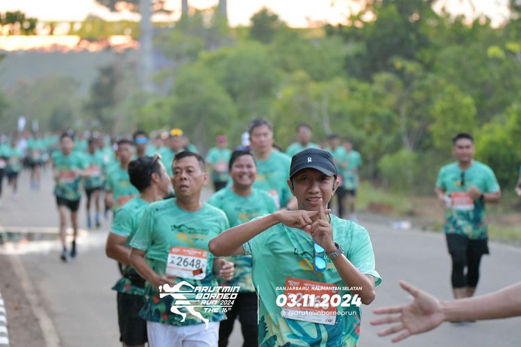 Race photo from Arutmin Borneo Run 2024
