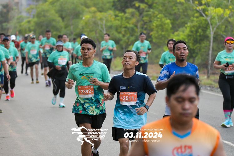 Race photo from Arutmin Borneo Run 2024