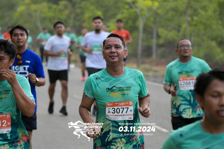 Race photo from Arutmin Borneo Run 2024