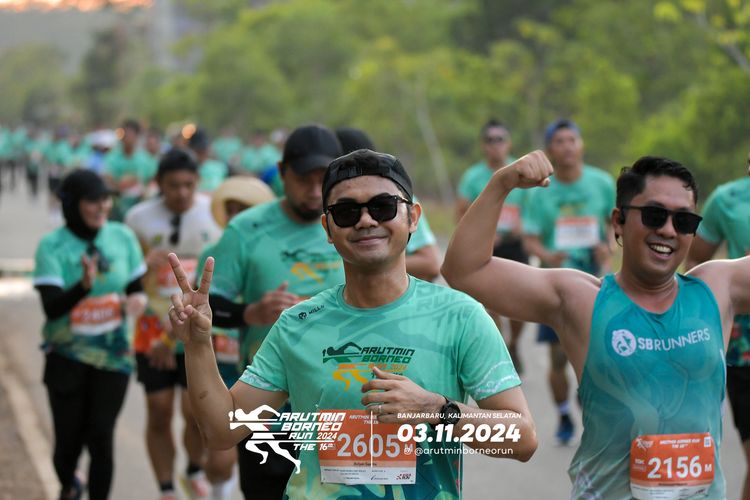 Race photo from Arutmin Borneo Run 2024