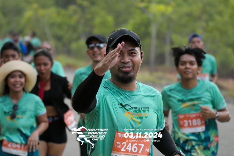Race photo from Arutmin Borneo Run 2024