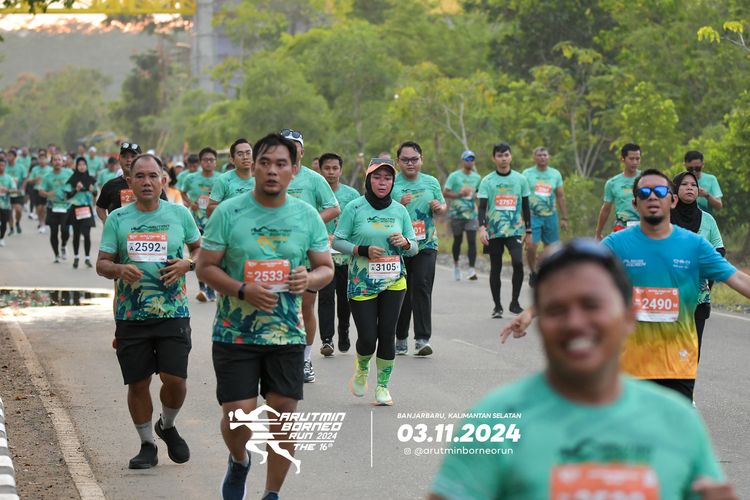 Race photo from Arutmin Borneo Run 2024