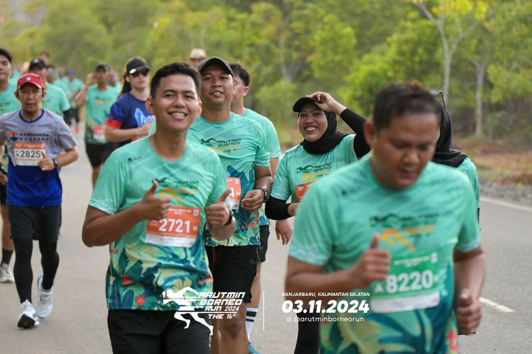 Race photo from Arutmin Borneo Run 2024