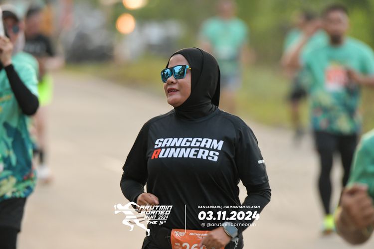Race photo from Arutmin Borneo Run 2024