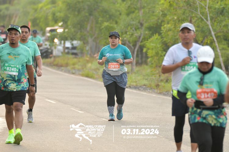 Race photo from Arutmin Borneo Run 2024