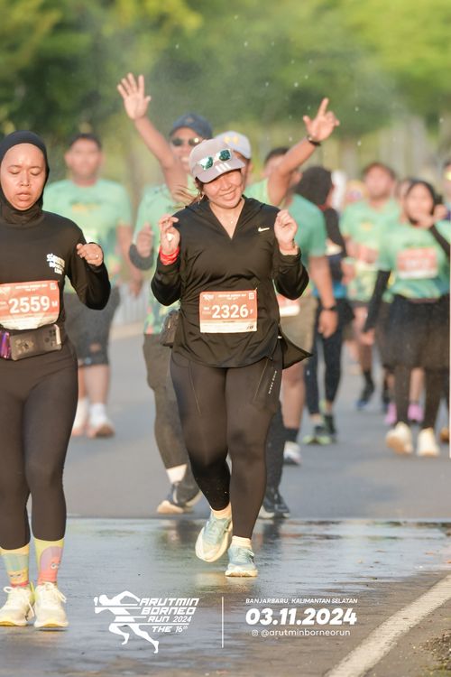 Race photo from Arutmin Borneo Run 2024
