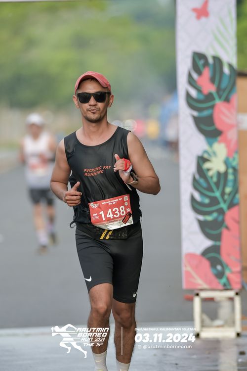 Race photo from Arutmin Borneo Run 2024
