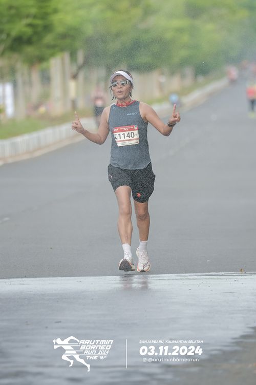 Race photo from Arutmin Borneo Run 2024