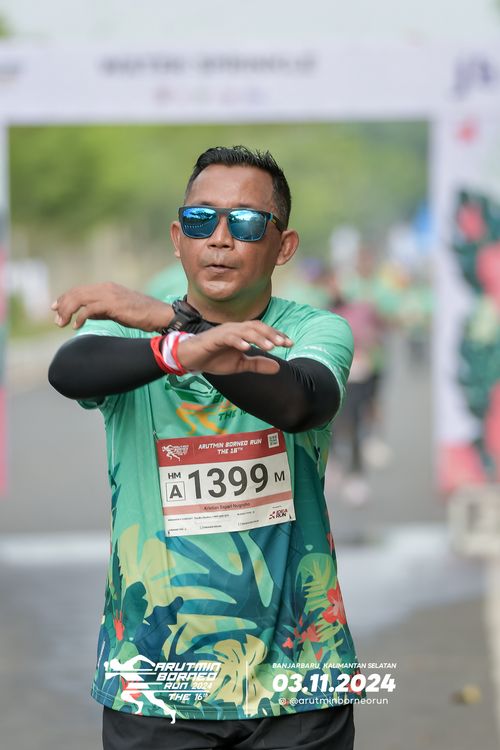 Race photo from Arutmin Borneo Run 2024