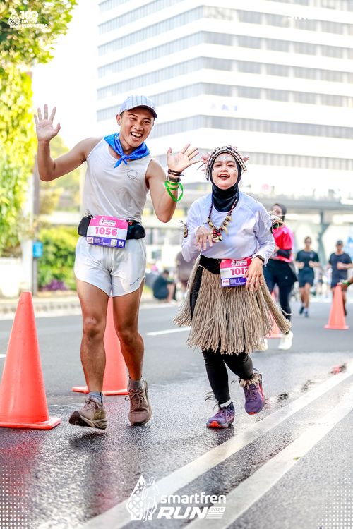 Race photo from Smartfren Run 2025 