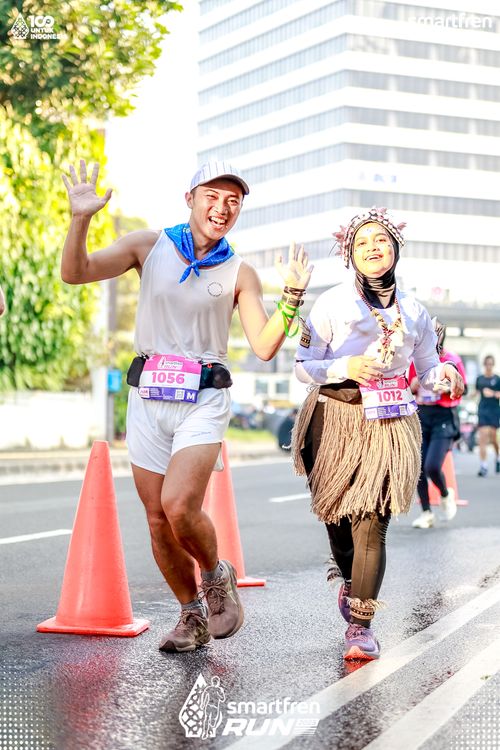 Race photo from Smartfren Run 2025 