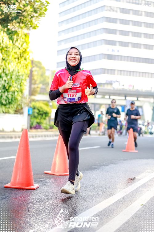 Race photo from Smartfren Run 2025 