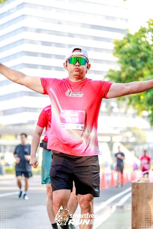 Race photo from Smartfren Run 2025 