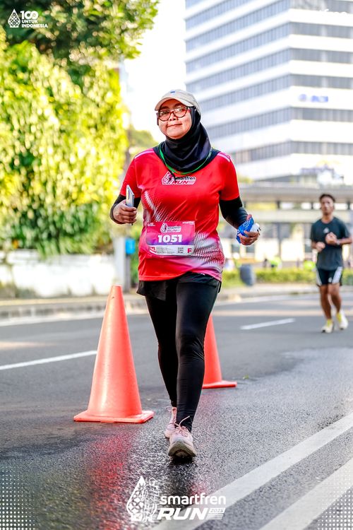 Race photo from Smartfren Run 2025 