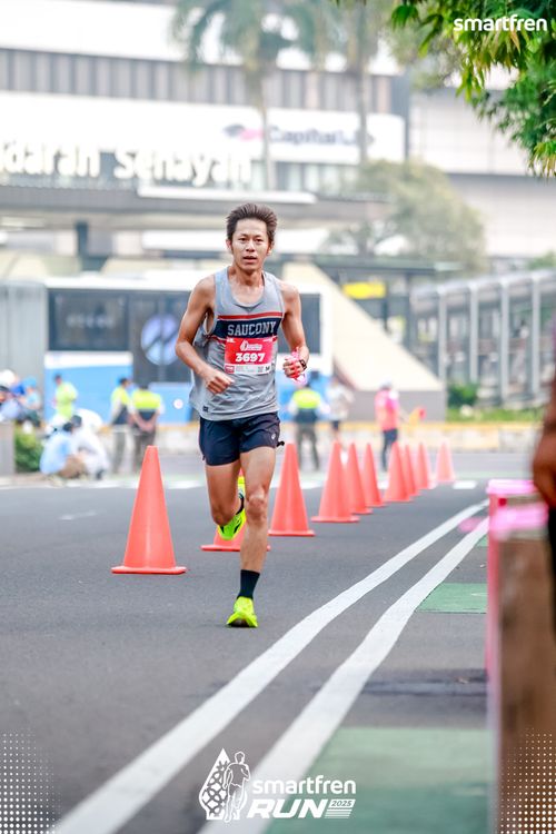 Race photo from Smartfren Run 2025 