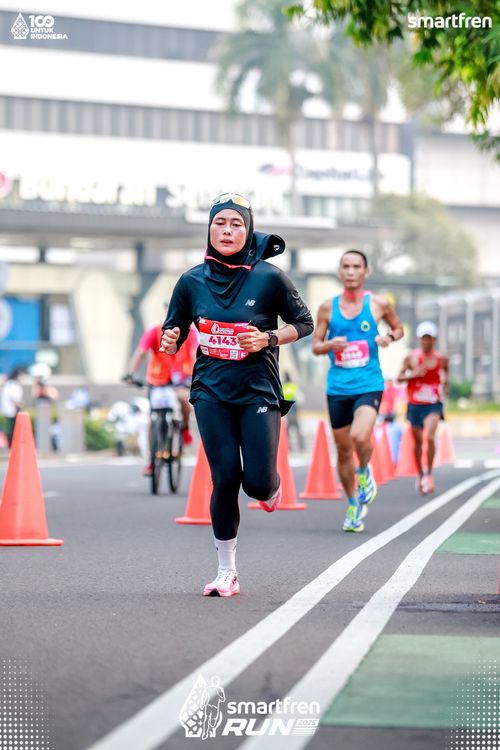 Race photo from Smartfren Run 2025 