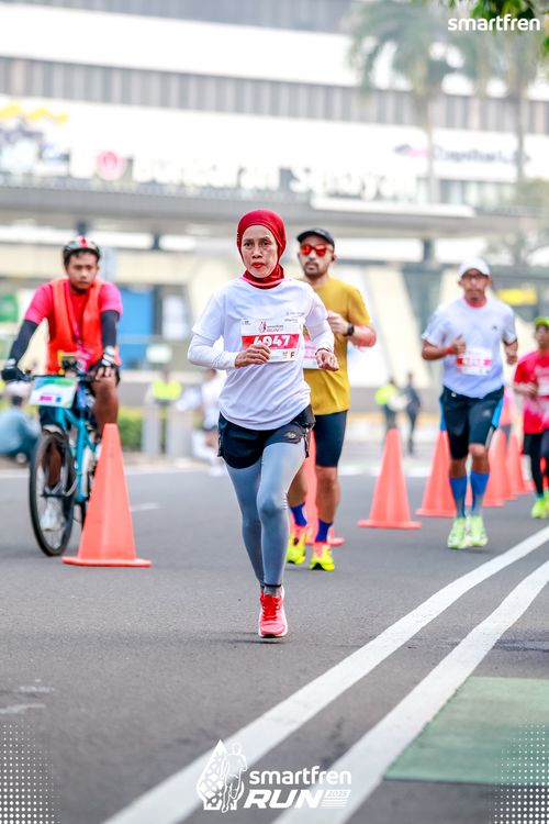 Race photo from Smartfren Run 2025 