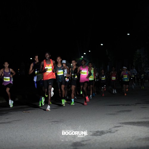 Race photo from BOGORUN 2026