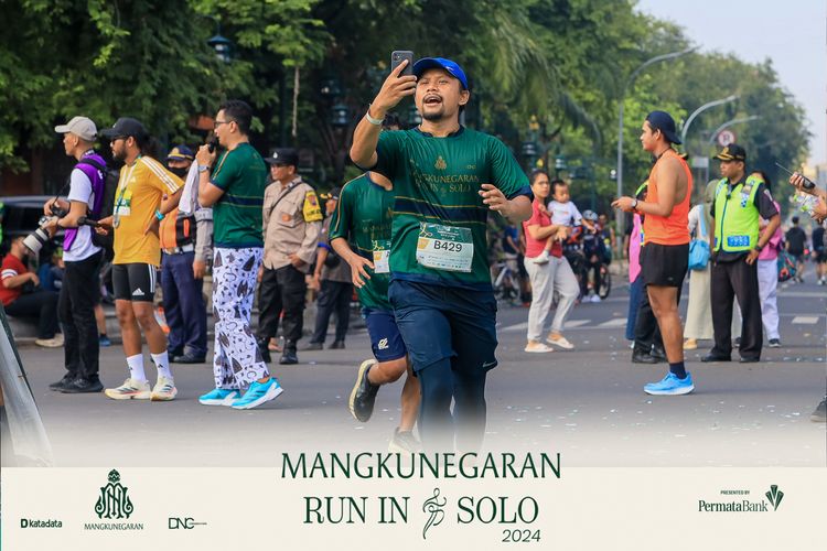 Race photo from Mangkunegaran Run 2024