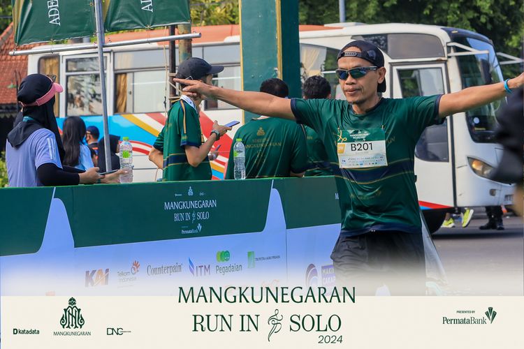 Race photo from Mangkunegaran Run 2024
