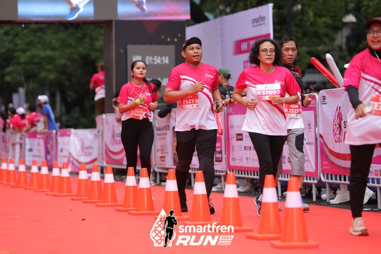 Race photo from Smartfren Run 2024