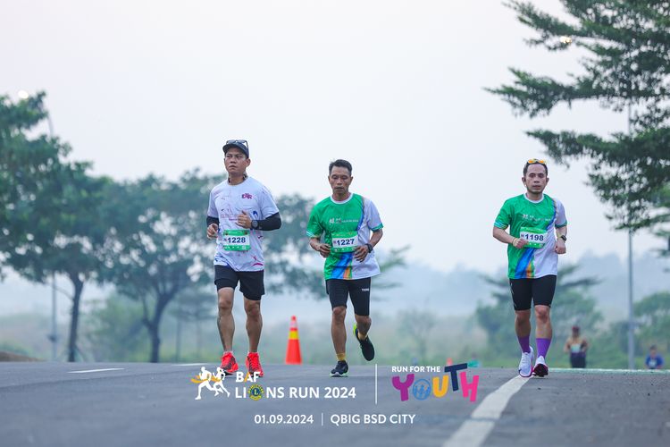 Race photo from BAF LIONS RUN 2024
