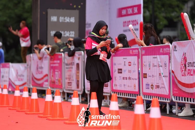 Race photo from Smartfren Run 2024