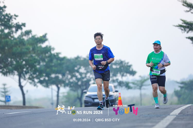 Race photo from BAF LIONS RUN 2024