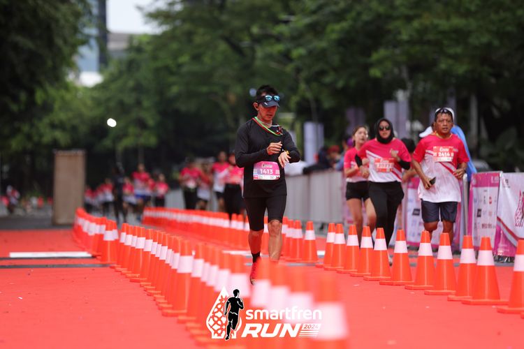 Race photo from Smartfren Run 2024