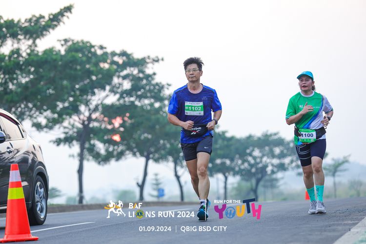 Race photo from BAF LIONS RUN 2024