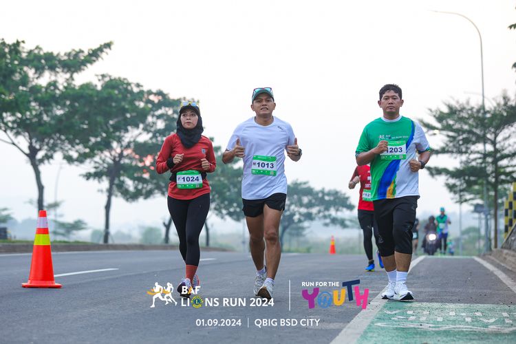 Race photo from BAF LIONS RUN 2024
