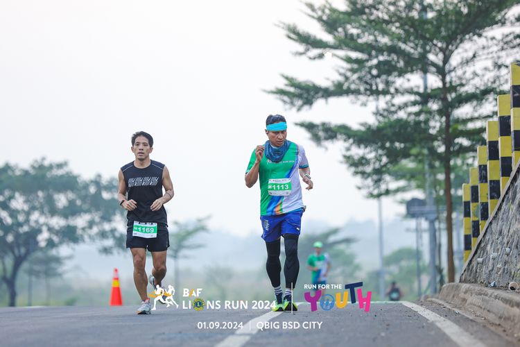 Race photo from BAF LIONS RUN 2024