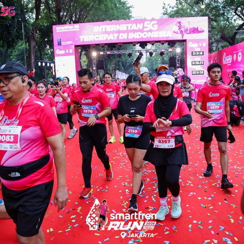 Race photo from SMARTFREN RUN 2026